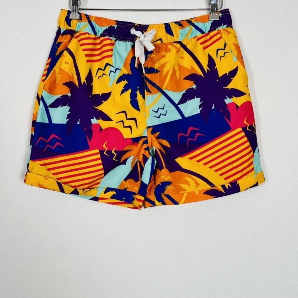 Men's Opposuits Palm Power Swim Trunks Shorts Size Large Multicolor